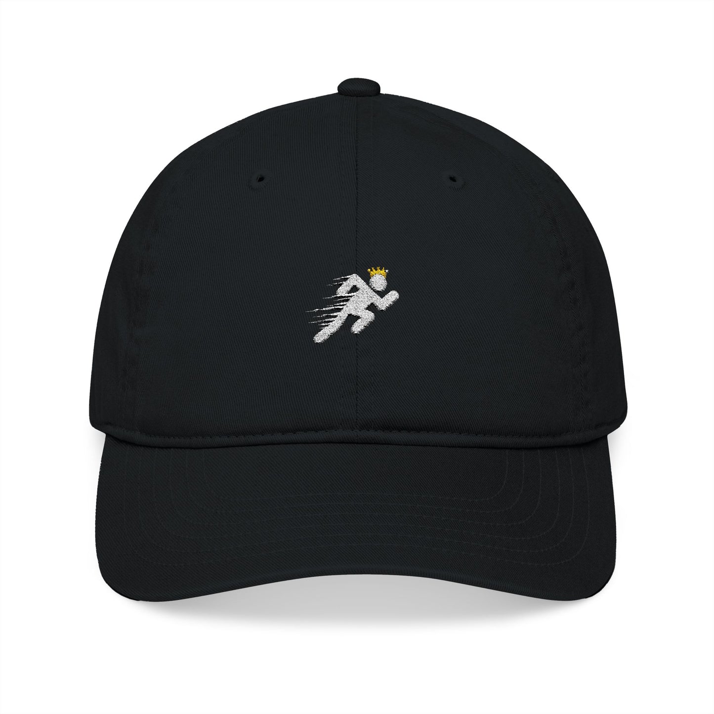 Organic Baseball Cap with Embroidered Runner Design - Perfect for Athletes & Outdoor Lovers